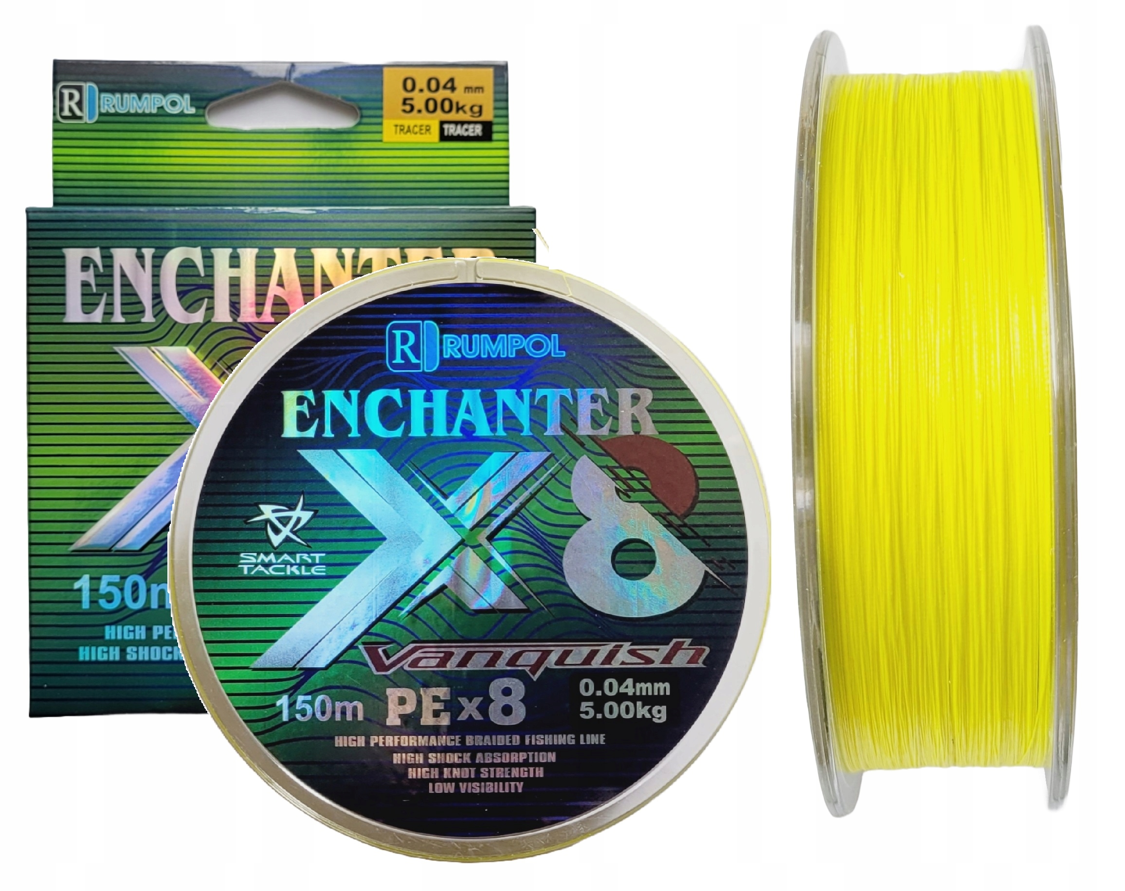 Pintas valas ENCHANTER X-8 geltonas 150m.