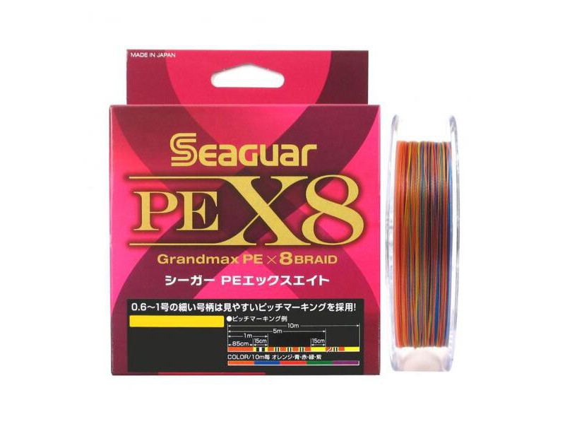 Pintas valas Seaguar Grandmax PE X8 Multicolor 150m